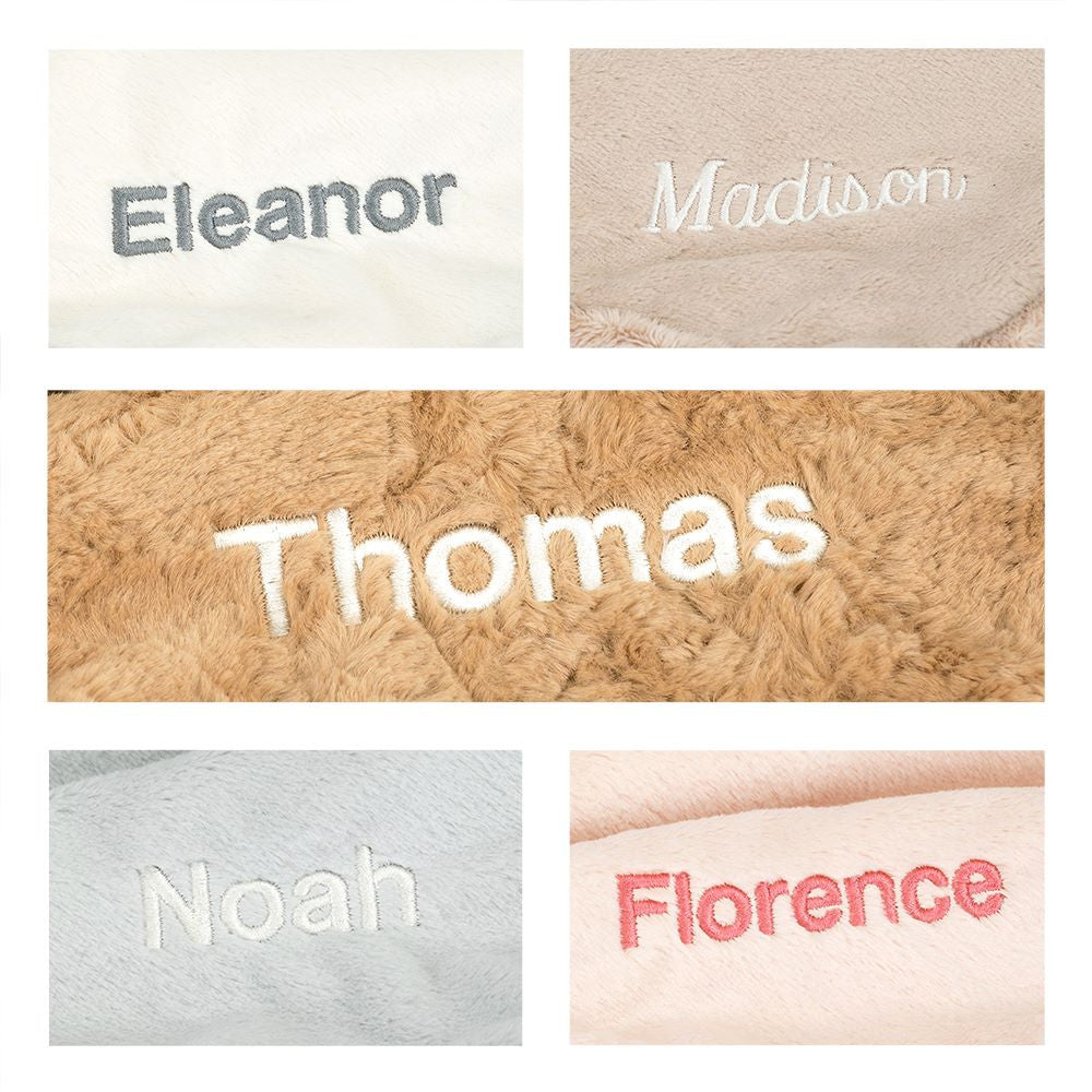 Personalized Bashful Black & Cream Puppy Blankie | Jellycat