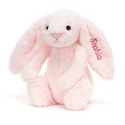 Personalized Bashful Pink Bunny Medium | Jellycat