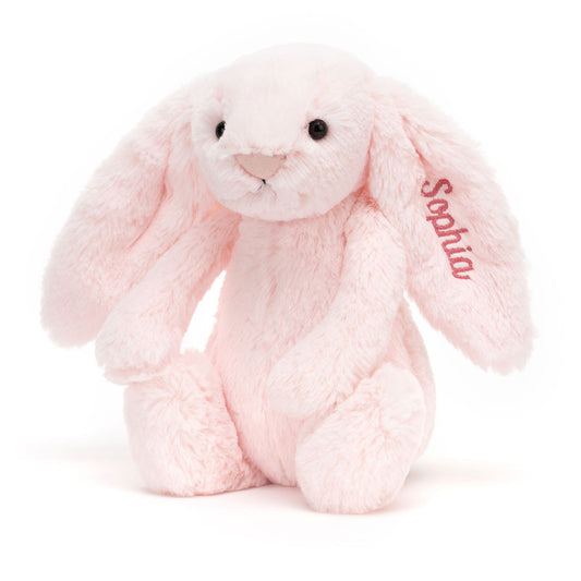Personalized Bashful Pink Bunny Medium | Jellycat