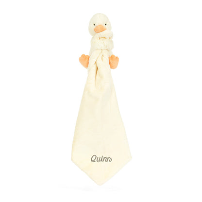 Personalized Bashful Duckling Soother | Jellycat