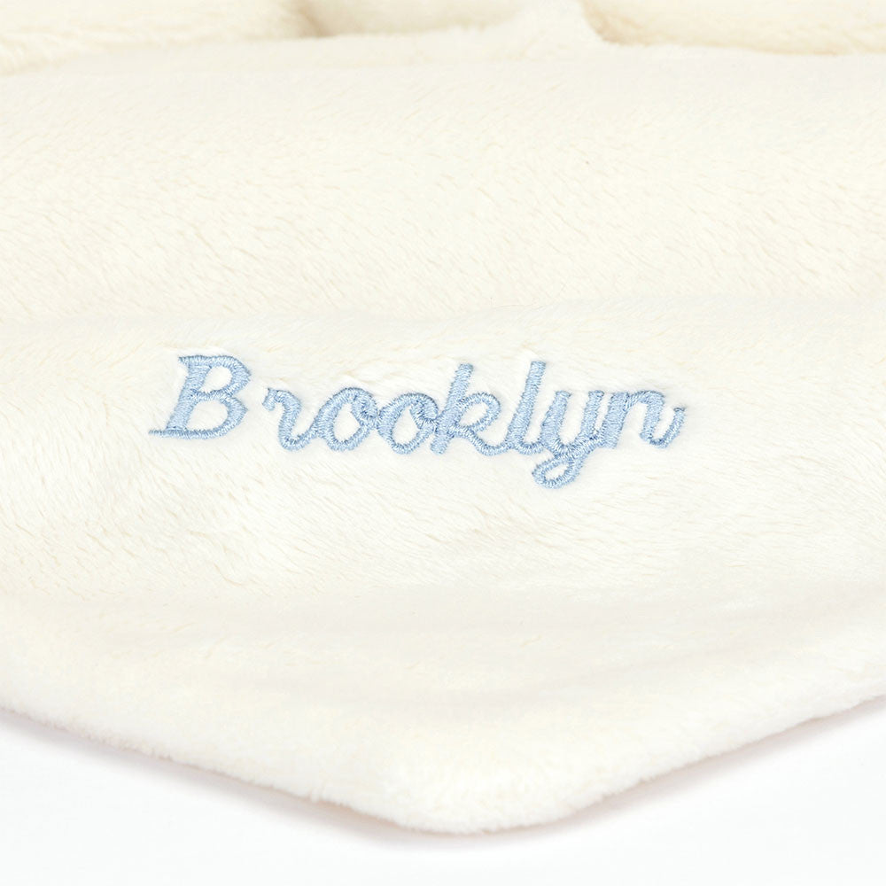 Personalized Bashful Black & Cream Puppy Soother | Jellycat