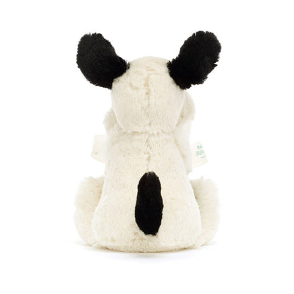 Bashful Black & Cream Puppy Soother | Jellycat