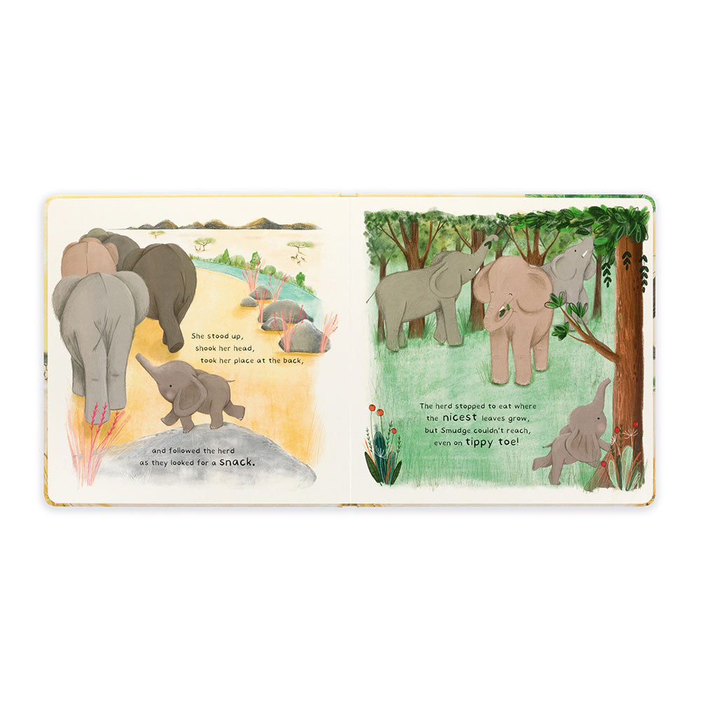 Smudge the Littlest Elephant Book & Smudge Elephant Medium | Jellycat