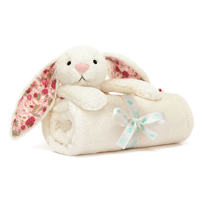 Blossom Cream Bunny 'Berry' Blankie | Jellycat