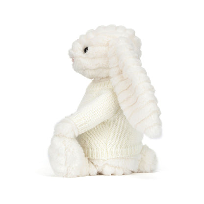 Bashful Luxe Bunny Nimbus with Personalized Cream Jumper | Jellycat