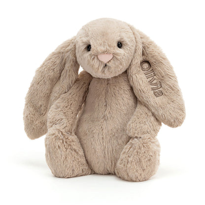 Personalized Bashful Beige Bunny Medium | Jellycat