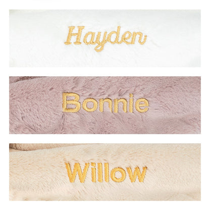 Personalized Bashful Luxe Bunny Rosa Blankie | Jellycat