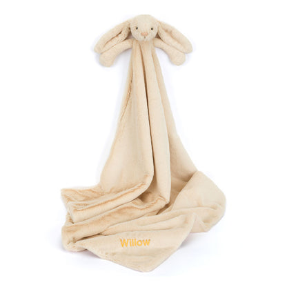 Personalized Bashful Luxe Bunny Willow Blankie | Jellycat