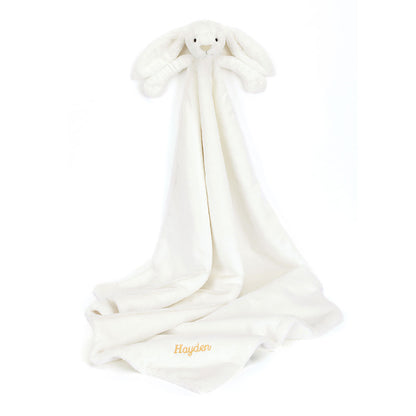 Personalized Bashful Luxe Bunny Luna Blankie | Jellycat