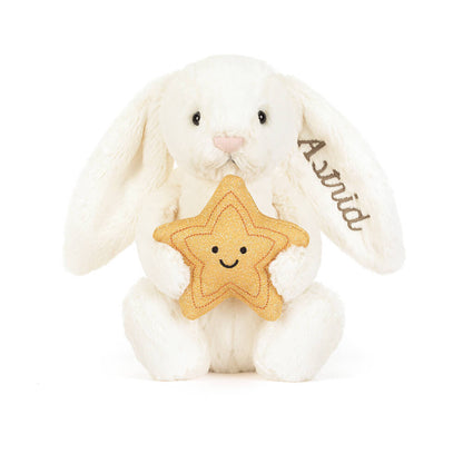 Personalized Cream Bunny with Star | Jellycat