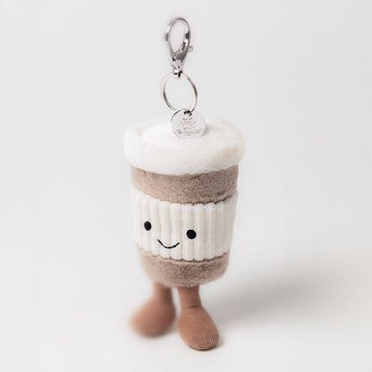 Amuseables Coffee-to-Go Bag Charm | Jellycat